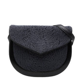 サンローラン ショルダーバッグ ブラック ネイビー レザー カラクール レディース SAINT LAURENT 【中古】