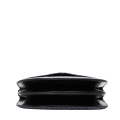サンローラン ショルダーバッグ ブラック ネイビー レザー カラクール レディース SAINT LAURENT 【中古】