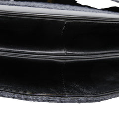サンローラン ショルダーバッグ ブラック ネイビー レザー カラクール レディース SAINT LAURENT 【中古】
