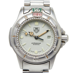 タグホイヤー プロフェッショナル200m 腕時計 999.708 クオーツ グレー文字盤 ステンレススチール レディース TAG HEUER 【中古】
