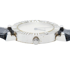 ティファニー アトラス 腕時計 L0640 クオーツ シルバー文字盤 SV925 シルバー レザー レディース TIFFANY&Co. 【中古】