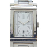 ブルガリ レッタンゴロ 腕時計 RT45S クオーツ ホワイト文字盤 ステンレススチール メンズ BVLGARI 【中古】