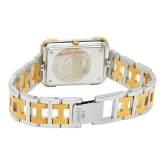 エルメス クロアジュール 腕時計 CR1.740 クオーツ ゴールド文字盤 ステンレススチール メッキ レディース HERMES 【中古】