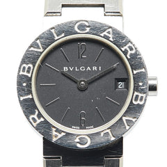 ブルガリ ブルガリブルガリ 腕時計 BB23SS クオーツ ブラック文字盤 ステンレススチール レディース BVLGARI 【中古】