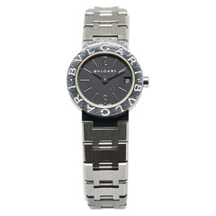 ブルガリ ブルガリブルガリ 腕時計 BB23SS クオーツ ブラック文字盤 ステンレススチール レディース BVLGARI 【中古】