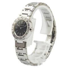 ブルガリ ブルガリブルガリ 腕時計 BB23SS クオーツ ブラック文字盤 ステンレススチール レディース BVLGARI 【中古】
