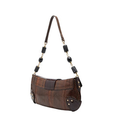 ドルチェアンドガッバーナ ハンドバッグ ブラウン パイソン レザー レディース DOLCE&GABBANA 【中古】