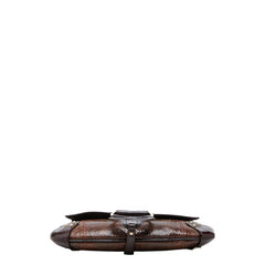 ドルチェアンドガッバーナ ハンドバッグ ブラウン パイソン レザー レディース DOLCE&GABBANA 【中古】