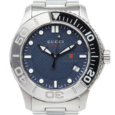 グッチ Gタイムレス スポーツ 腕時計 YA126253 クオーツ ネイビー文字盤 ステンレススチール メンズ GUCCI 【中古】