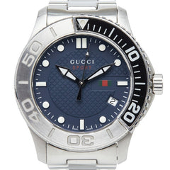 グッチ Gタイムレス スポーツ 腕時計 126.2/YA126253 クオーツ ネイビー文字盤 ステンレススチール メンズ GUCCI 【中古】