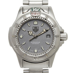 タグホイヤー プロフェッショナル セル 腕時計 999.208 クオーツ グレー文字盤 ステンレススチール レディース TAG HEUER 【中古】