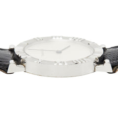 ティファニー アトラス 腕時計 M0640 クオーツ シルバー文字盤 SV925 シルバー レザー メンズ TIFFANY&Co. 【中古】