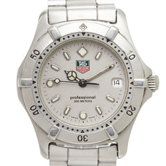 タグホイヤー プロフェッショナル セル 腕時計 WE1211-R クオーツ グレー文字盤 ステンレススチール メンズ TAG HEUER 【中古】
