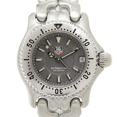 タグホイヤー プロフェッショナル セル 腕時計 WG1413-0 クオーツ グレー文字盤 ステンレススチール レディース TAG HEUER 【中古】