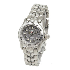 タグホイヤー プロフェッショナル セル 腕時計 WG1413-0 クオーツ グレー文字盤 ステンレススチール レディース TAG HEUER 【中古】