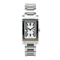 ブルガリ レッタンゴロ 腕時計 RT39S クオーツ ホワイト文字盤 ステンレススチール レディース BVLGARI 【中古】