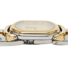 エルメス ラリー 腕時計 RA1.240 クオーツ ゴールド文字盤 ステンレススチール レディース HERMES 【中古】