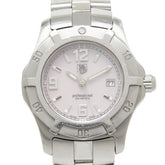 タグホイヤー エクスクルーシブ デイト 腕時計 WN1319 クオーツ ピンク文字盤 ステンレススチール レディース TAG HEUER 【中古】