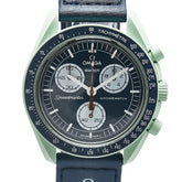 オメガ × スウォッチ Swatch スピードマスター ムーンウォッチ ミッション オン アース 腕時計 S033G100 クオーツ ネイビー文字盤 樹脂系 メンズ OMEGA 【中古】