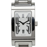 ブルガリ レッタンゴロ 腕時計 RT39S クオーツ ホワイト文字盤 ステンレススチール レディース BVLGARI 中古