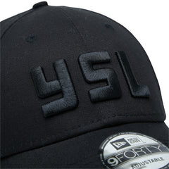 サンローラン × NEW ERA ニューエラ YSLロゴ キャップ 帽子 サイズ:ONE SIZE 677333 ブラック コットン レディース SAINT LAURENT 中古