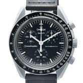 オメガ × Swatch スウォッチ スピードマスター ミッション トゥ ムーン 腕時計 SO33A100 クオーツ ブラック文字盤 ナイロン バイオセラミック メンズ OMEGA 【中古】
