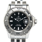 チュードル ハイドロノート 腕時計 99090 自動巻き ブラック文字盤 ステンレススチール レディース TUDOR 【中古】