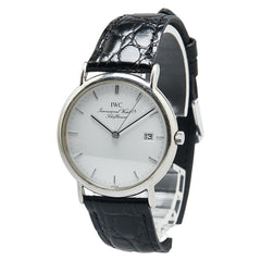 アイダブリューシー シャフハウゼン ポートフィノ ベルト(社外品) 腕時計 IW333106 クオーツ ホワイト文字盤 ステンレススチール メンズ IWC SCHAFFHAUSEN 【中古】