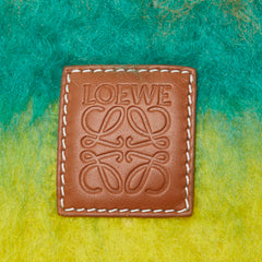 ロエベ アナグラム ストライプ マフラー マルチカラー ウール モヘア レディース LOEWE 【中古】