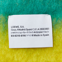 ロエベ アナグラム ストライプ マフラー マルチカラー ウール モヘア レディース LOEWE 【中古】