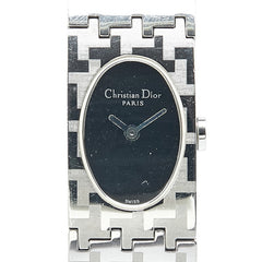 ディオール ミスディオール 腕時計 D70-100 クオーツ ブラック文字盤 ステンレススチール レディース Dior 【中古】