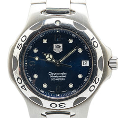 タグホイヤー キリウム クロノメーター 腕時計 WL5113 自動巻き ブルー文字盤 ステンレススチール メンズ TAG HEUER 【中古】