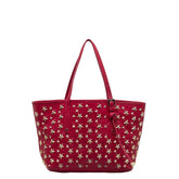 ジミーチュウ スタースタッズ ソフィアS ハンドバッグ トートバッグ ピンク レザー レディース JIMMY CHOO 【中古】