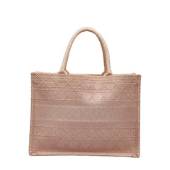 ディオール カナージュ ブックトート トートバッグ ハンドバッグ ピンク キャンバス レディース Dior 【中古】