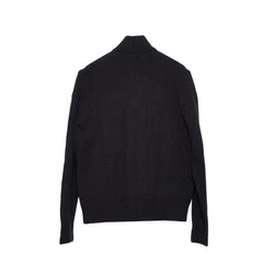 モンクレール TRICOT CARDIGAN コーデュロイ ニット カーディガン ジャケット サイズL ブラック コットン ポリエステル ポリウレタン ウール ナイロン ダウン フェザー メンズ MONCLER 【中古】