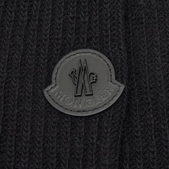 モンクレール TRICOT CARDIGAN コーデュロイ ニット カーディガン ジャケット サイズL ブラック コットン ポリエステル ポリウレタン ウール ナイロン ダウン フェザー メンズ MONCLER 【中古】