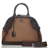 ダンヒル ボストンバッグ ショルダーバッグ 2WAY ブラウン キャンバス レザー レディース Dunhill 【中古】