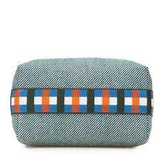 エルメス ブリッドアブラックPM ハンドバッグ グリーン ブルー オレンジ キャンバス レディース HERMES 【中古】