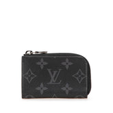 ルイ ヴィトン モノグラム エクリプス ポルトモネ ジュール コインケース 小銭入れ M63536 ブラック PVC レザー メンズ LOUIS VUITTON 【中古】
