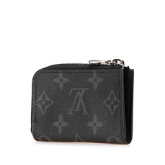 ルイ ヴィトン モノグラム エクリプス ポルトモネ ジュール コインケース 小銭入れ M63536 ブラック PVC レザー メンズ LOUIS VUITTON 【中古】