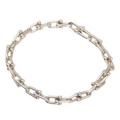 ティファニー ハードウェア スモールリンク スモールサイズ ブレスレット SV925 シルバー レディース TIFFANY&Co. 【中古】