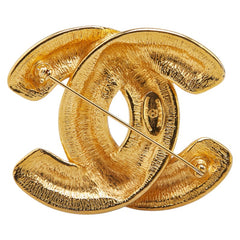 シャネル マトラッセ ココマーク ラージ ブローチ ゴールド メッキ レディース CHANEL 【中古】