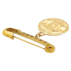 シャネル ヴィンテージ ココマーク ブローチ ゴールド メッキ レディース CHANEL 【中古】