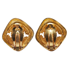 シャネル ヴィンテージ ココマーク ひし形 イヤリング ゴールド メッキ レディース CHANEL 【中古】