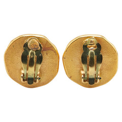 シャネル ヴィンテージ ココマーク イヤリング ゴールド ブラック メッキ プラスチック レディース CHANEL 【中古】