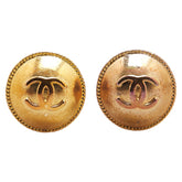シャネル ヴィンテージ ココマーク ラウンド イヤリング ゴールド メッキ レディース CHANEL 【中古】