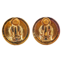 シャネル ヴィンテージ ココマーク ラウンド イヤリング ゴールド メッキ レディース CHANEL 【中古】