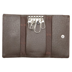 バーバリー ノバチェック キーケース 5連 ベージュ ブラウン キャンバス レザー レディース BURBERRY 【中古】