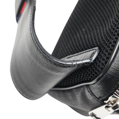 グッチ GGスプリーム シェリーライン ボディバッグ ベルトバッグ ウエストバッグ 474293 ブラック マルチカラー PVC レザー メンズ GUCCI 【中古】