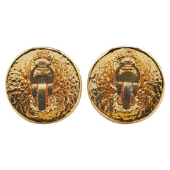 シャネル ココマーク ラウンド イヤリング ゴールド メッキ レディース CHANEL 【中古】